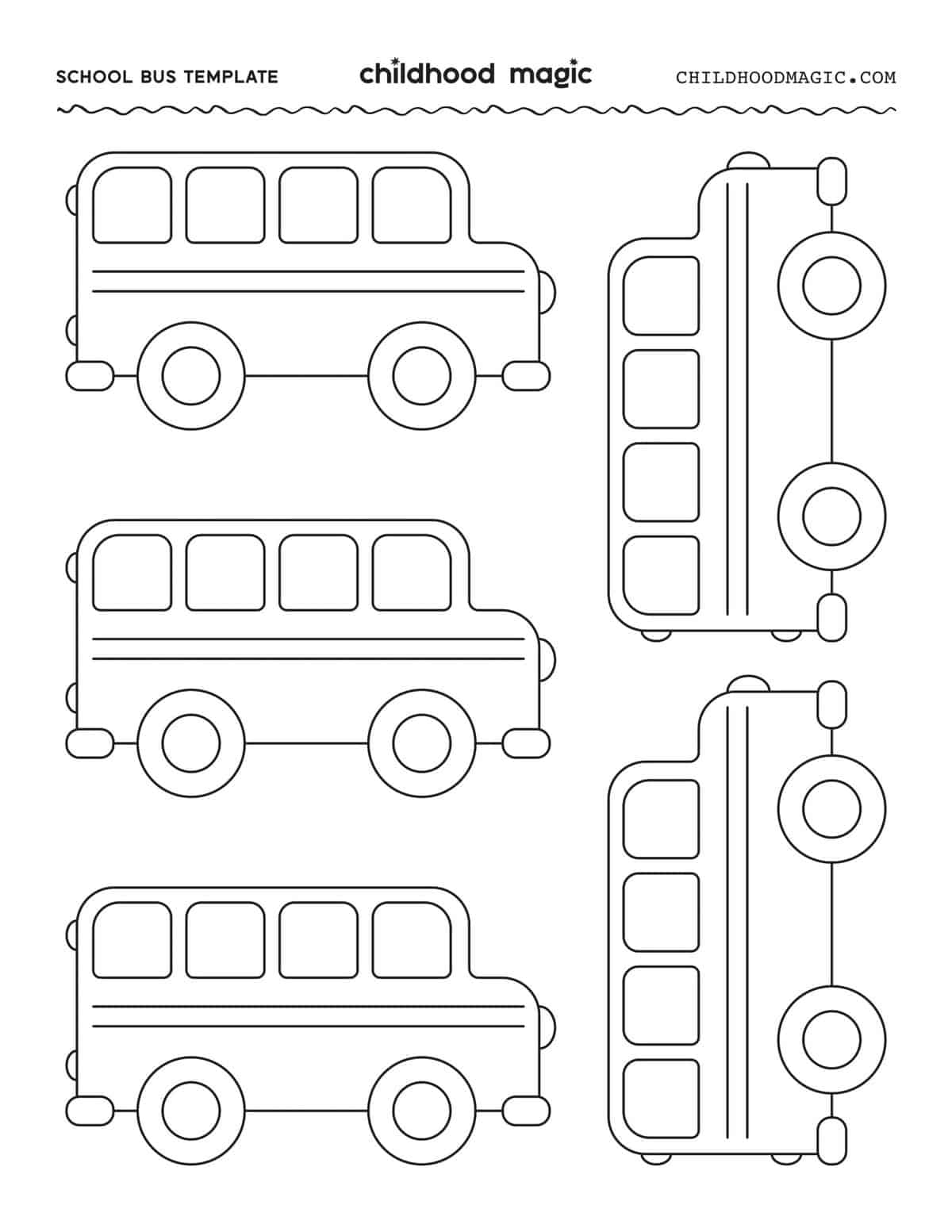 School Bus Template School Bus Template