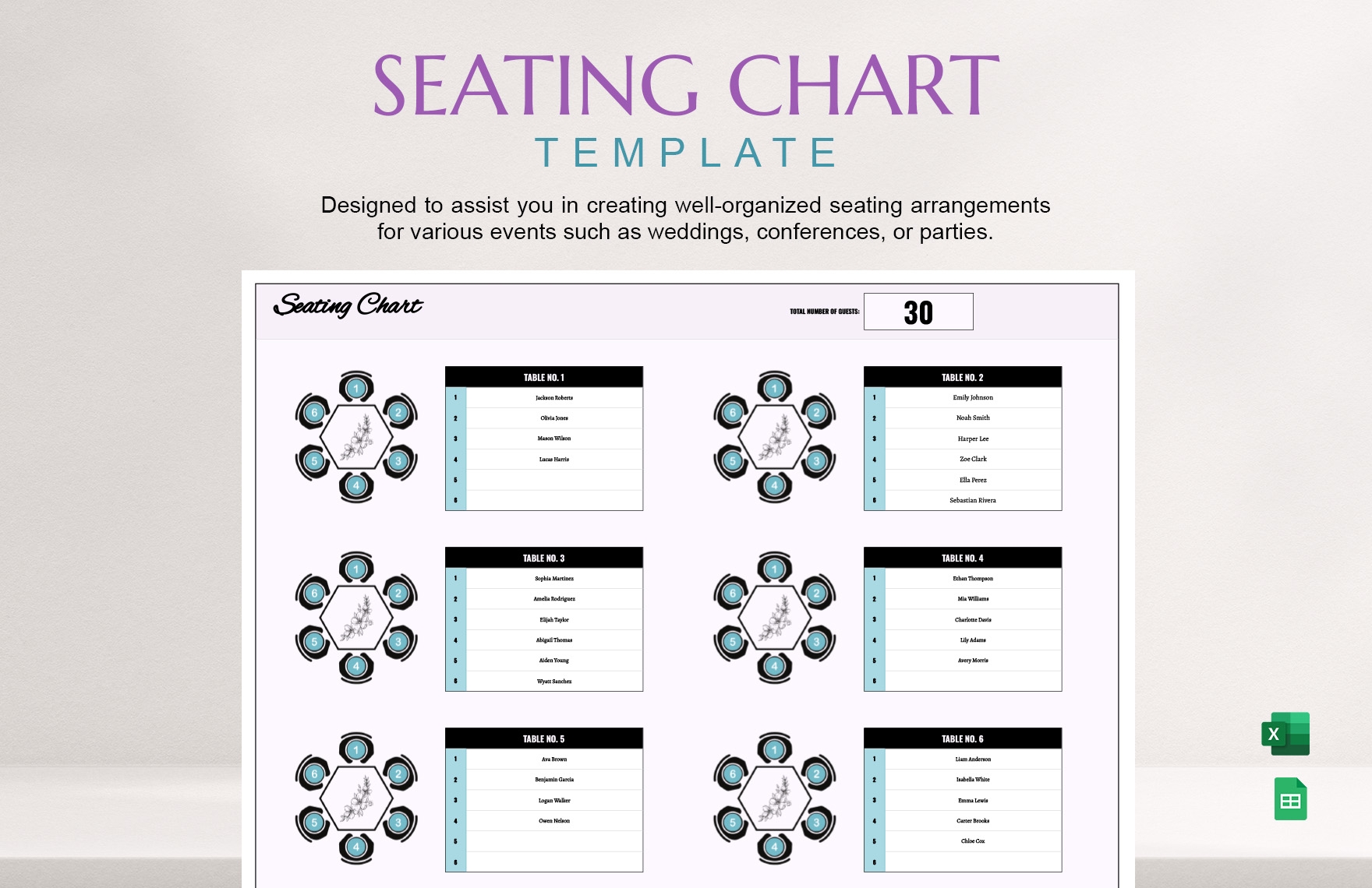 Seating Chart Template In Excel Google Sheets Download Template Seating Chart Template In Excel Google Sheets Download Template