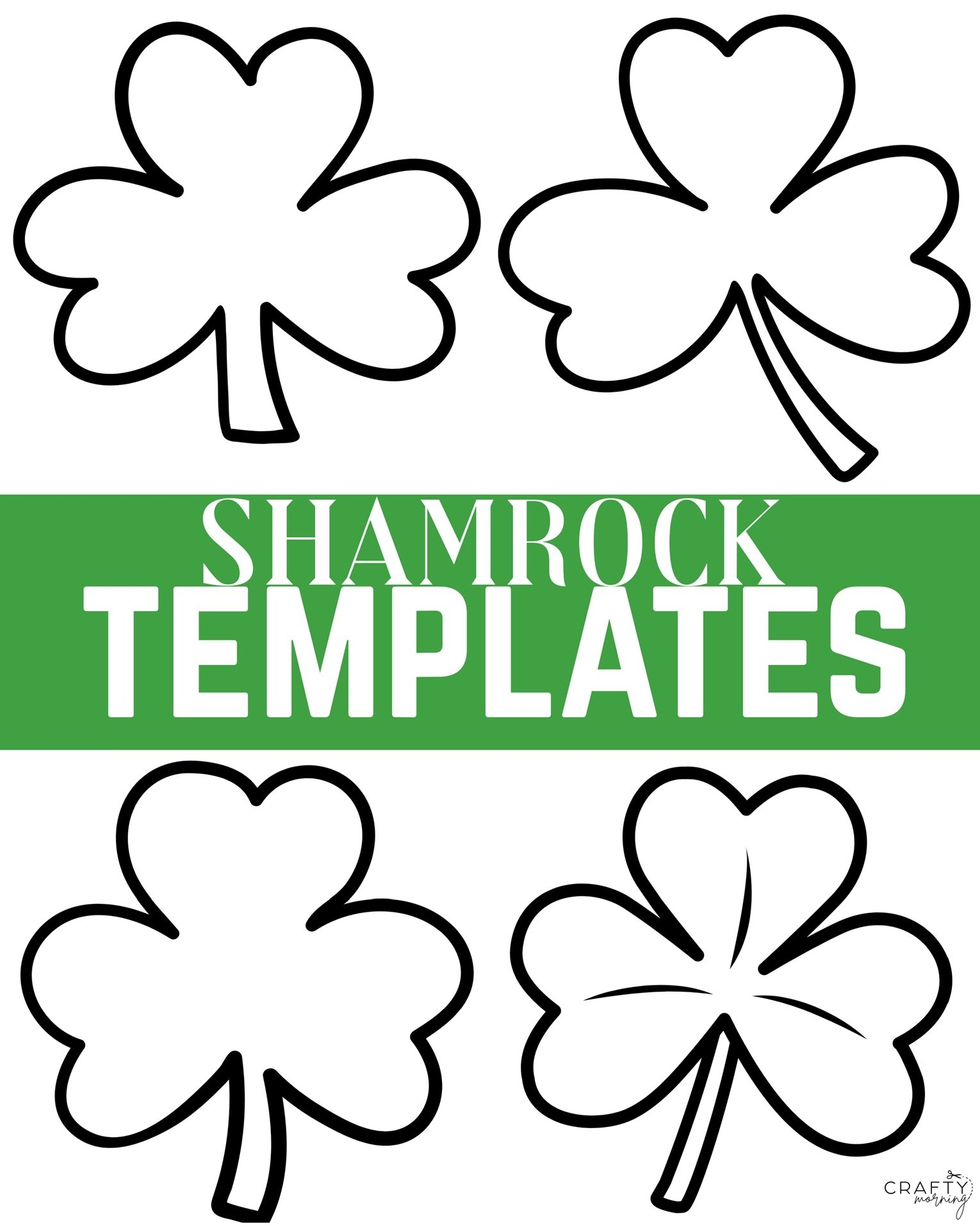 Printable Shamrock Template Printable Shamrock Template