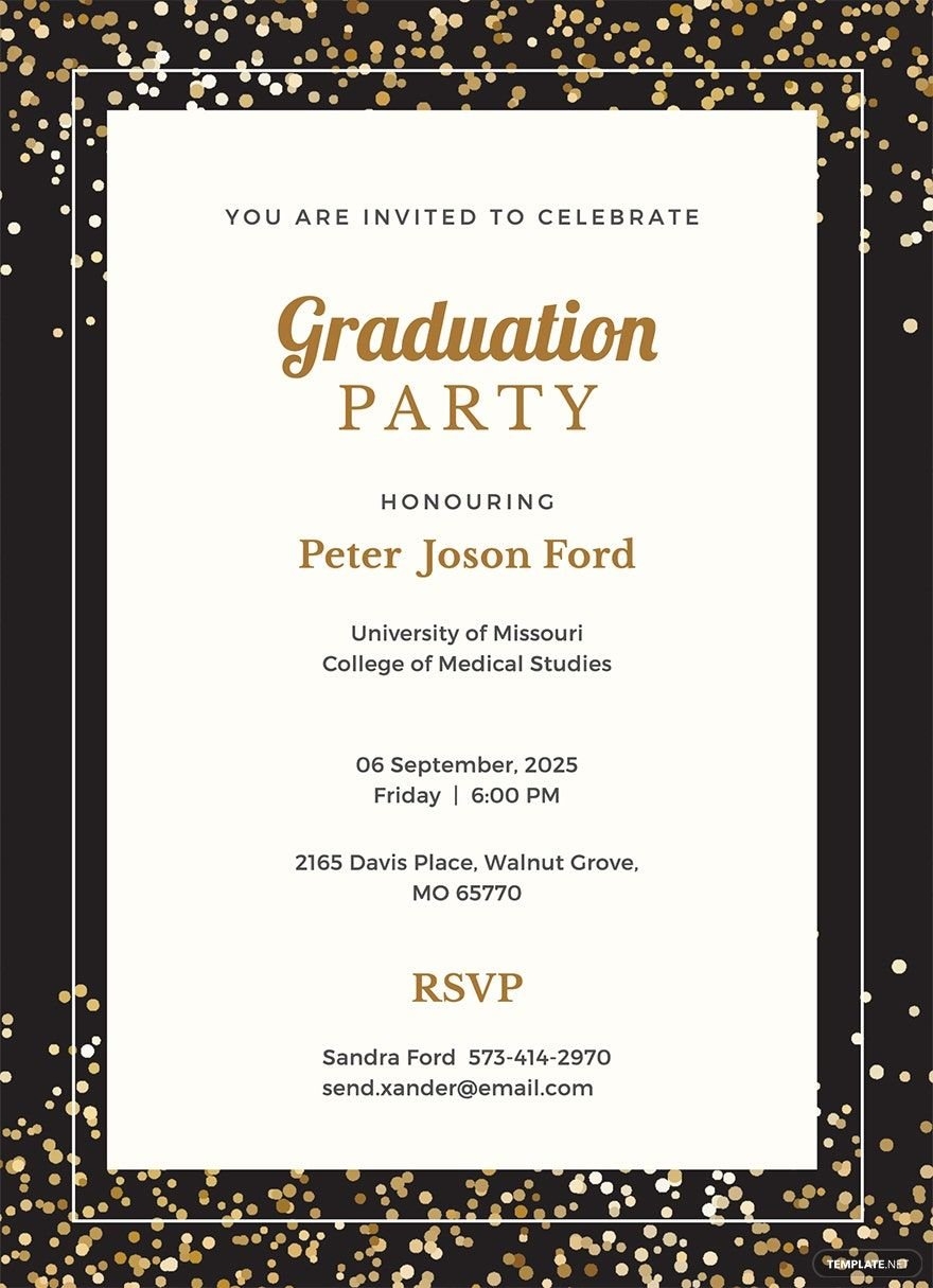 Printable Blank Graduation Invitation Template Printable Blank Graduation Invitation Template