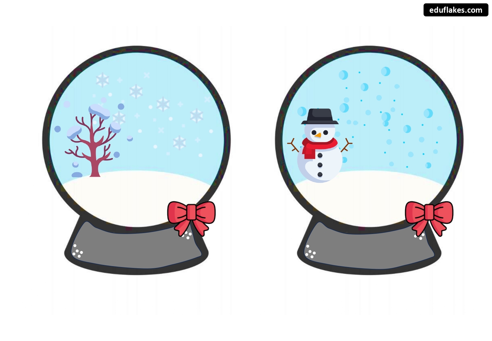 Snow Globe Printable Template Snow Globe Printable Template