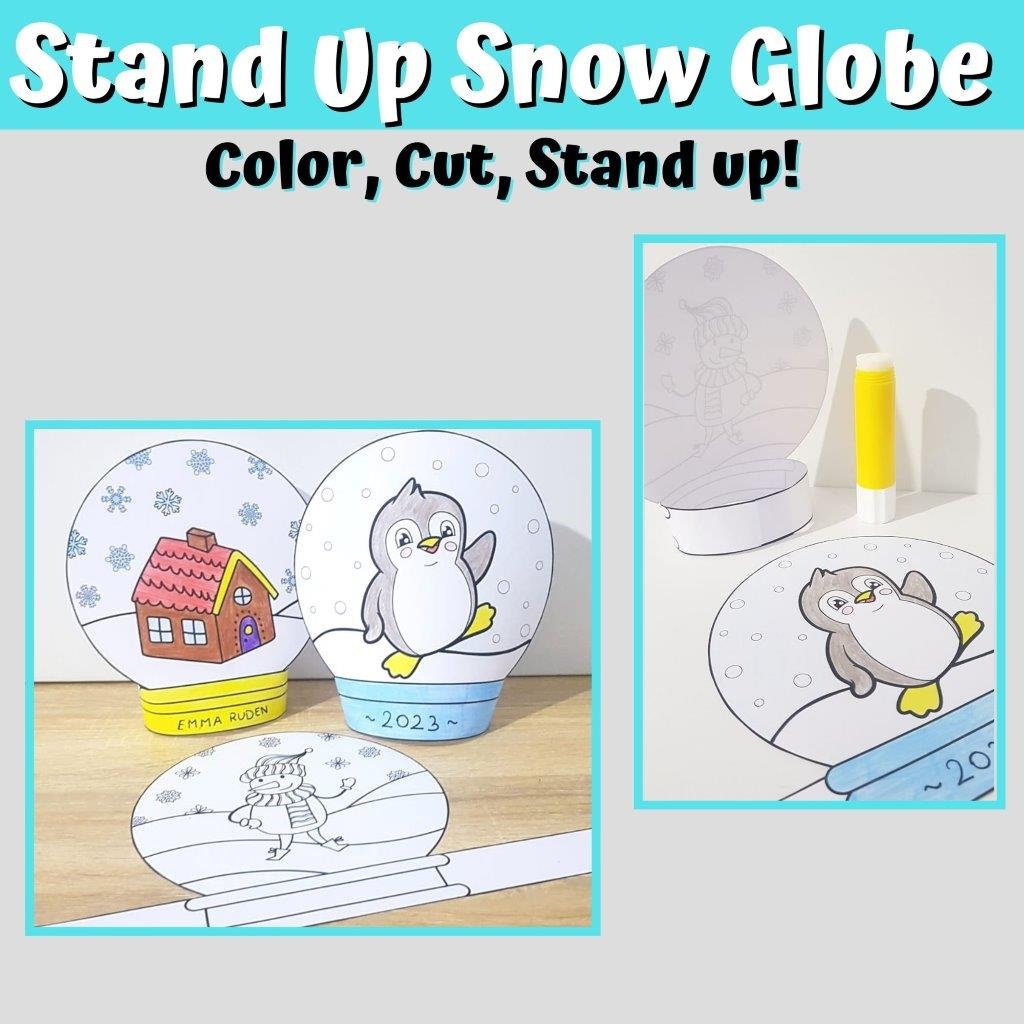 Snow Globe Template Snow Globe Craft Color Cut Stand up Made By Teachers Snow Globe Template Snow Globe Craft Color Cut Stand up Made By Teachers