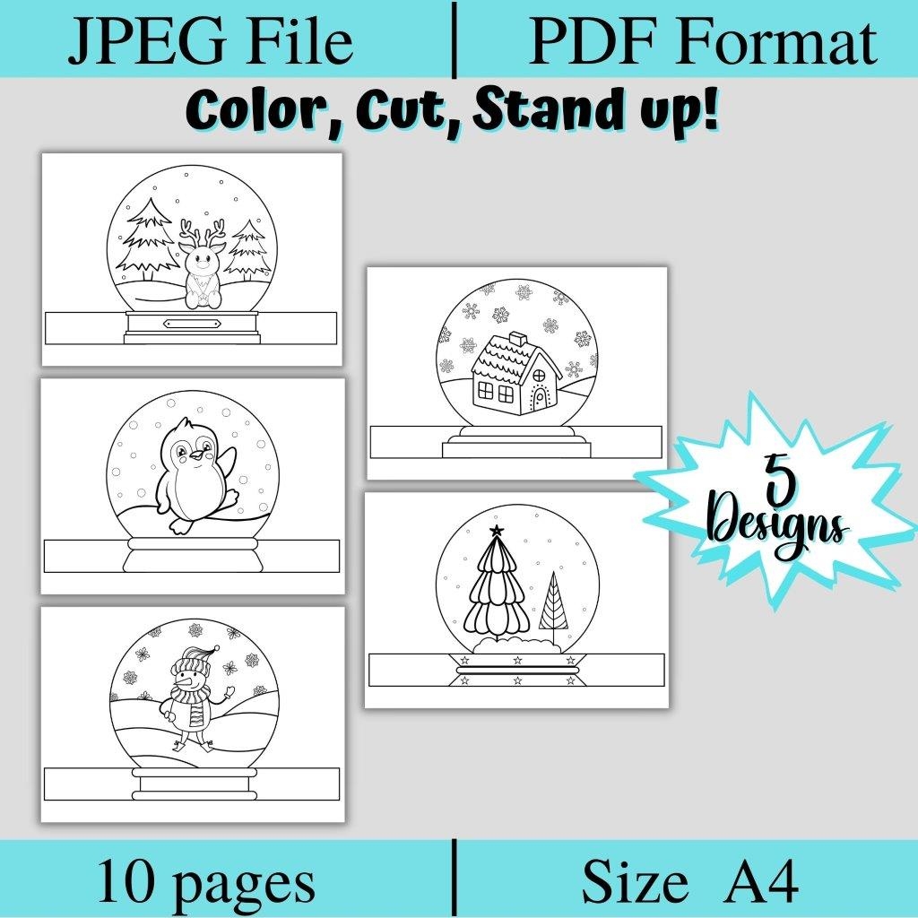 Snow Globe Template Snow Globe Craft Color Cut Stand up Made By Teachers Snow Globe Template Snow Globe Craft Color Cut Stand up Made By Teachers
