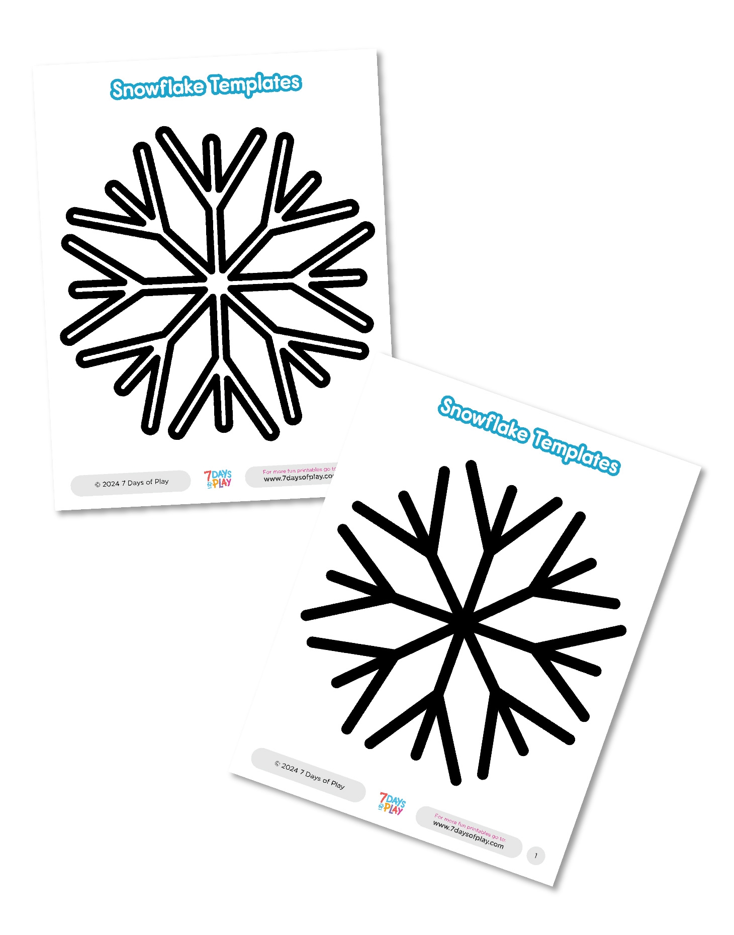 Printable Snowflake Template Printable Snowflake Template