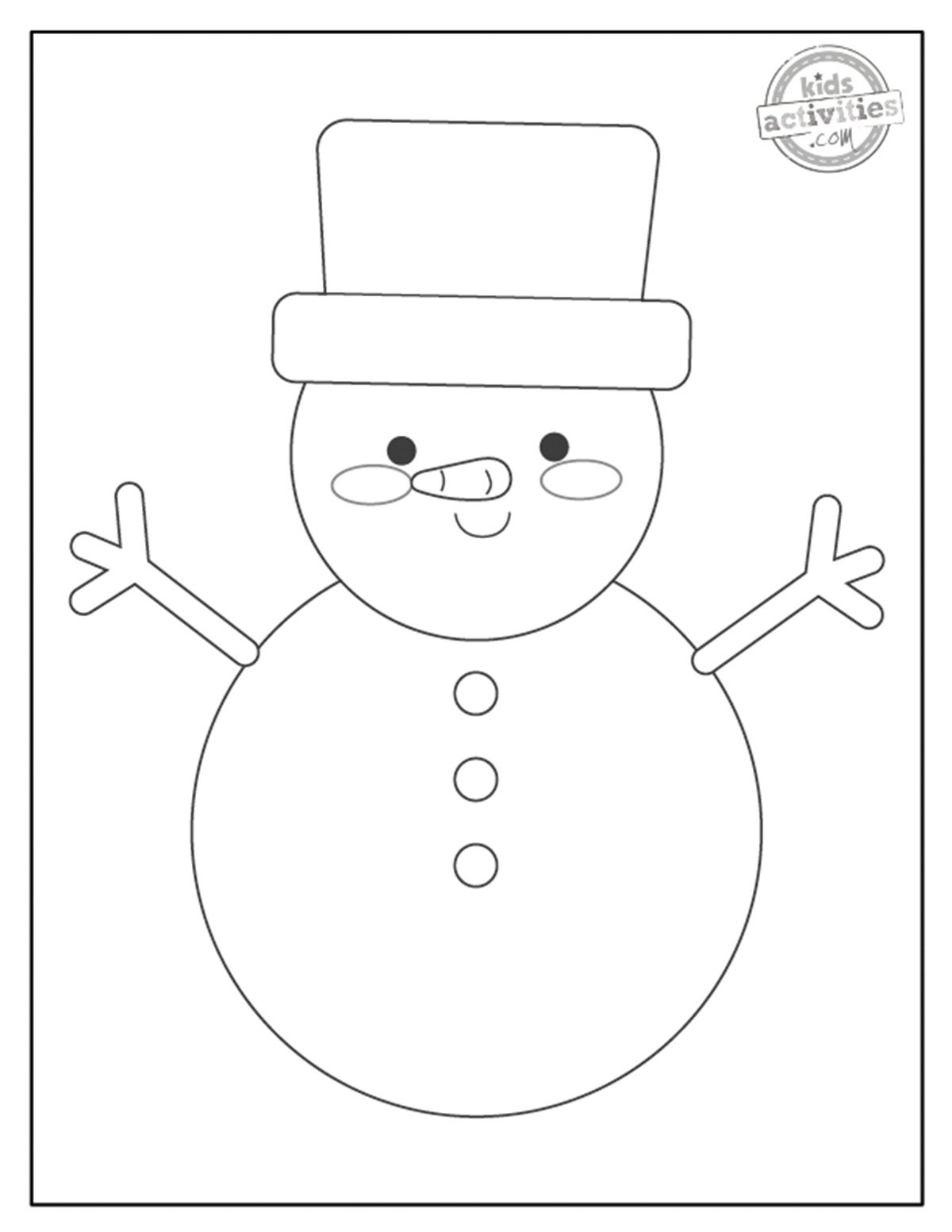 Snowman Template For Kids Crafts Kids Activities Blog Snowman Template For Kids Crafts Kids Activities Blog