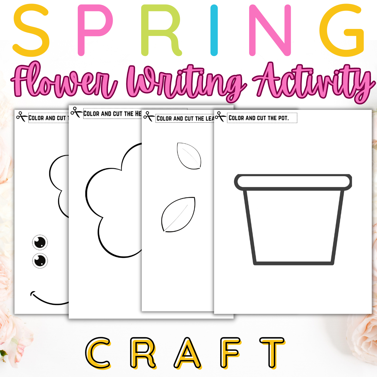 Printable Flower Pot Template