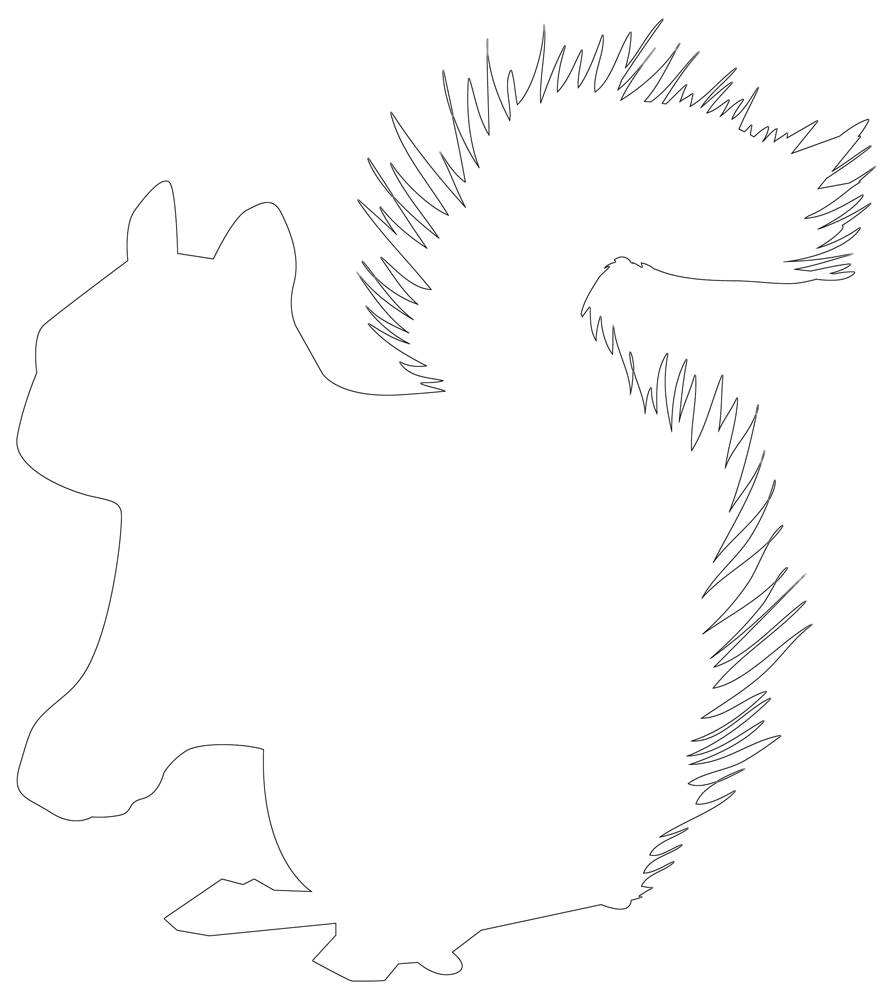 Squirrel Template Printable Squirrel Template Printable