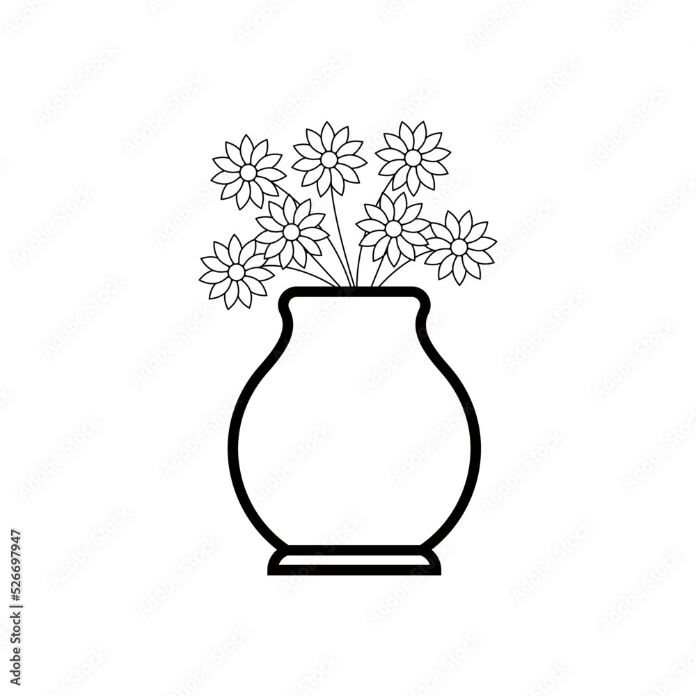 Stock Vektorgrafik flower Vase Icon Vector Design Templates Adobe Stock
