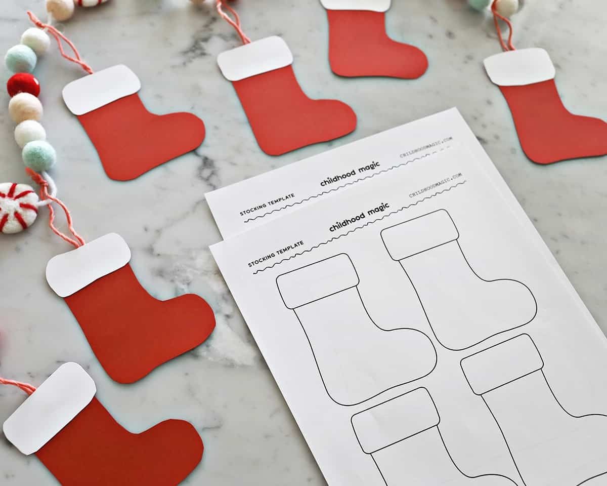 Stocking Template Free Printable Childhood Magic Stocking Template Free Printable Childhood Magic