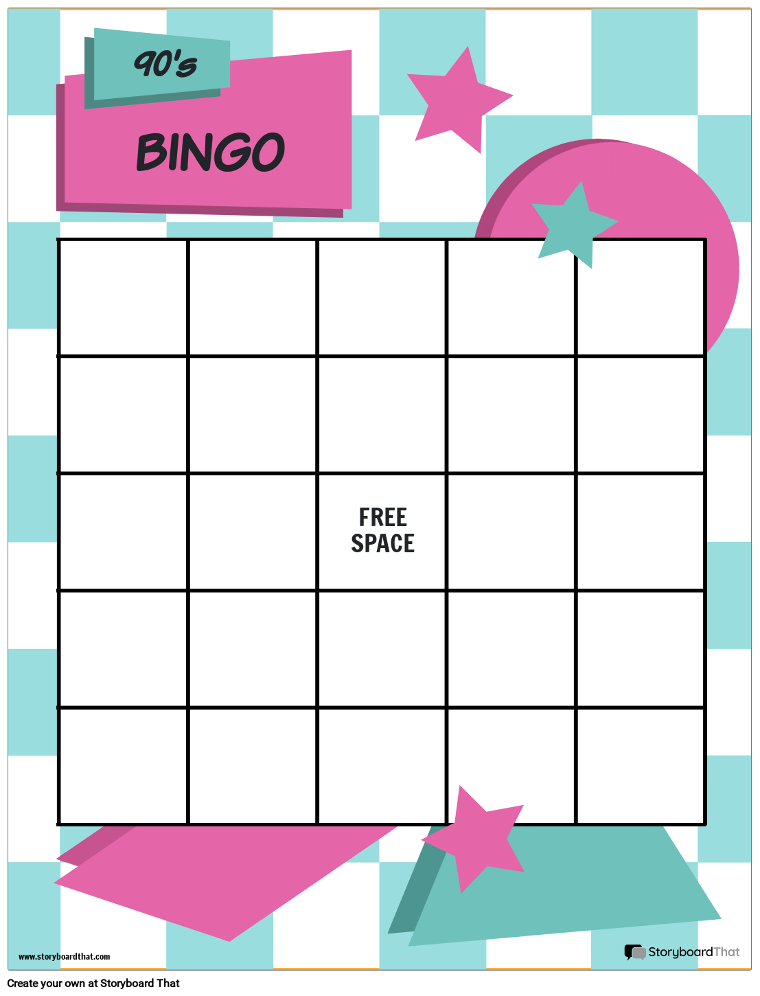 Storyboard That Free Bingo Card Templates For Educators Storyboard That Free Bingo Card Templates For Educators