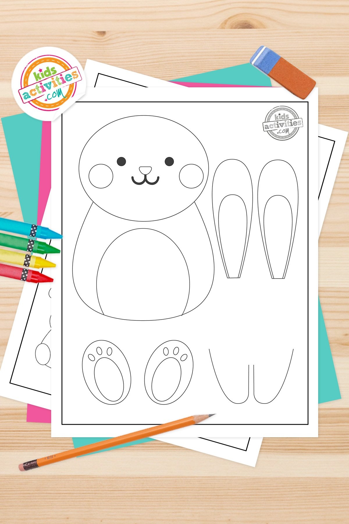 Super Cute Bunny Template To Print Kids Activities Blog