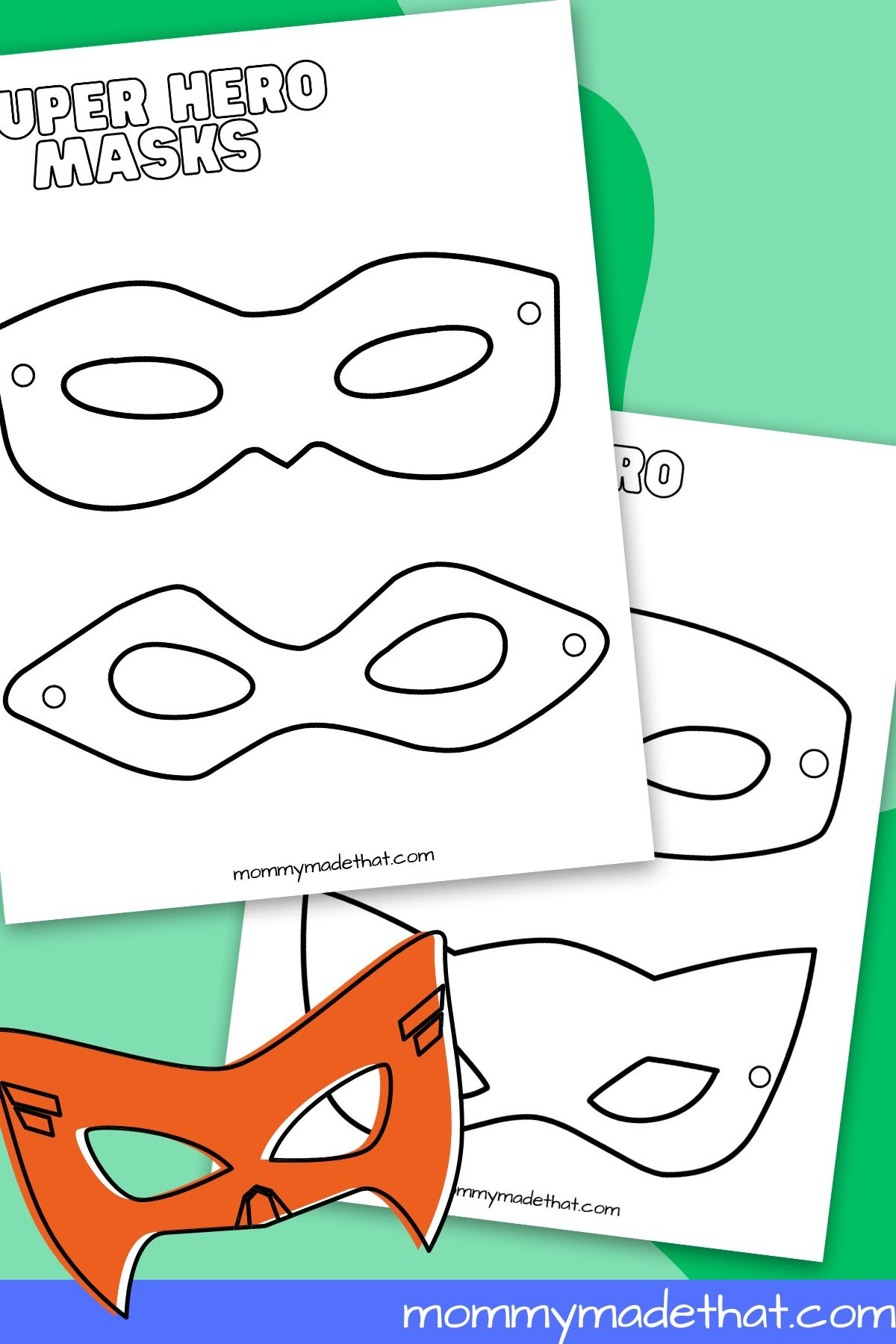 Printable Mask Template Printable Mask Template
