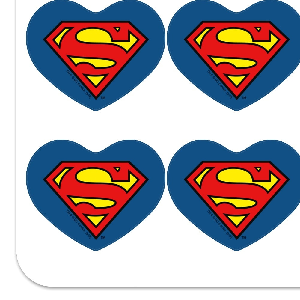 Superman Classic S Shield Logo Heart Shaped Planner Calendar Scrapbook Craft Stickers Walmart Business Supplies Superman Classic S Shield Logo Heart Shaped Planner Calendar Scrapbook Craft Stickers Walmart Business Supplies