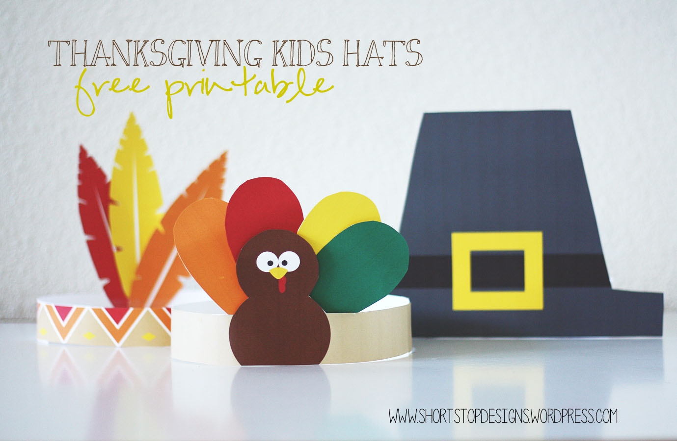 Thanksgiving Kids Hats Free Printables Short Stop Designs Thanksgiving Kids Hats Free Printables Short Stop Designs