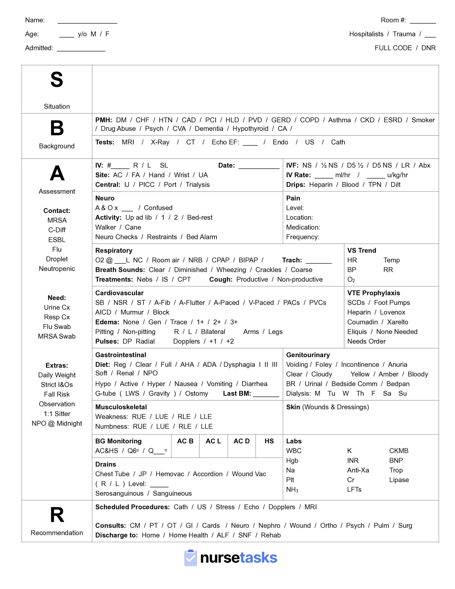 The Ultimate Nursing Report Sheet Guide Free Downloads The Ultimate Nursing Report Sheet Guide Free Downloads