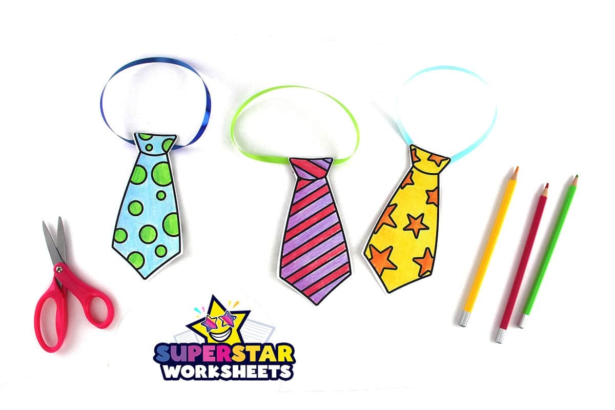 Tie Template Superstar Worksheets Tie Template Superstar Worksheets