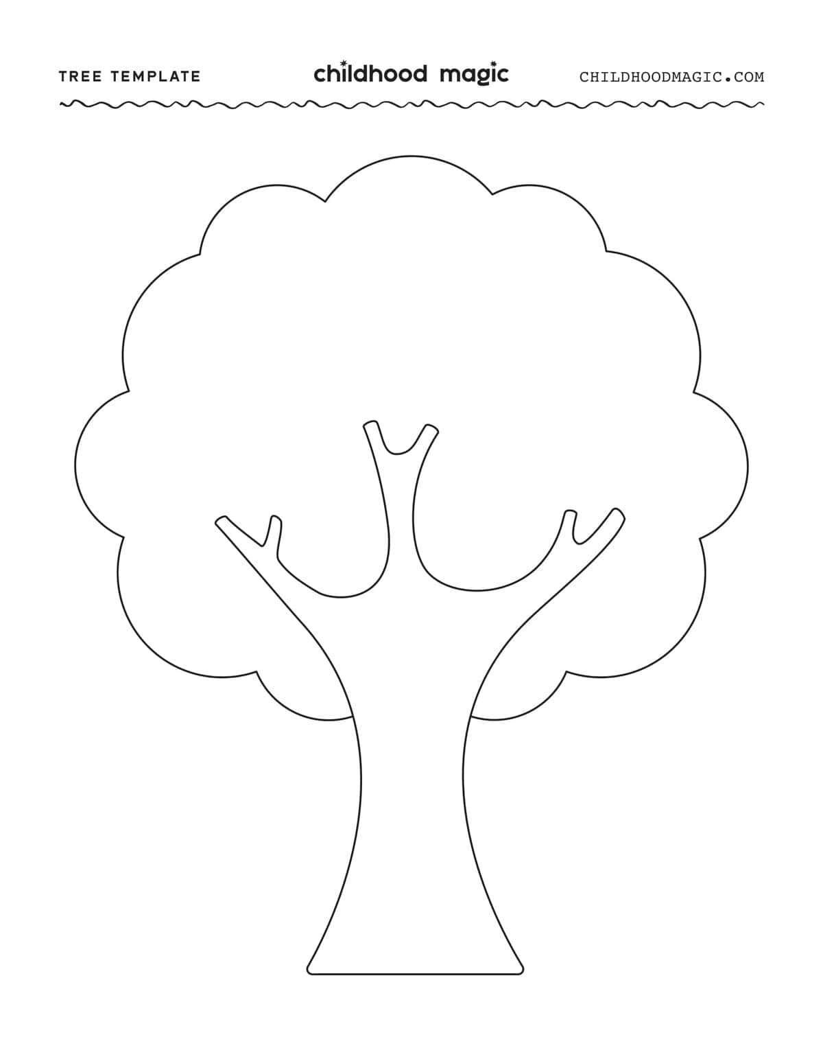 Free Printable Tree Template Free Printable Tree Template