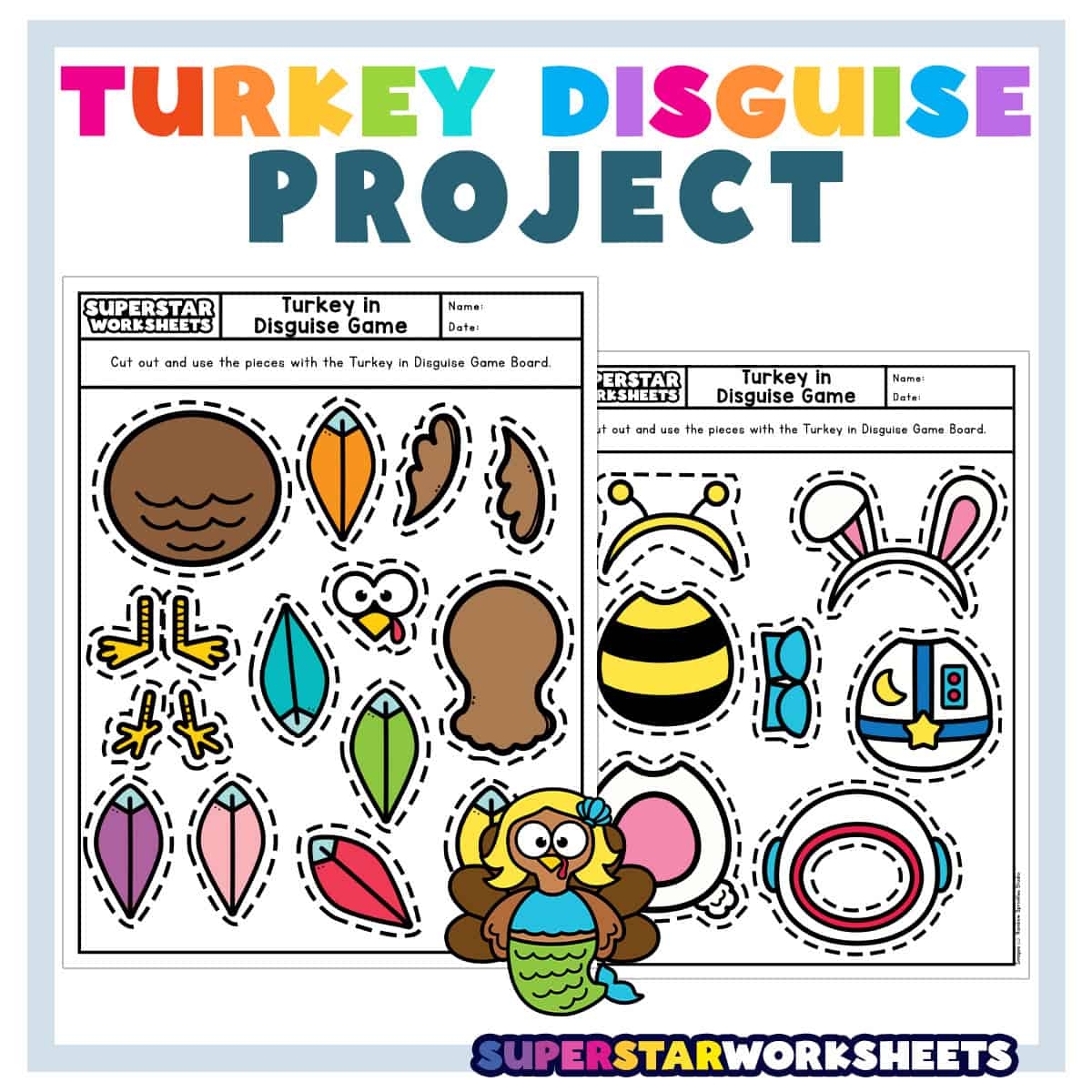 Free Printable Turkey Disguise Template Free Printable Turkey Disguise Template