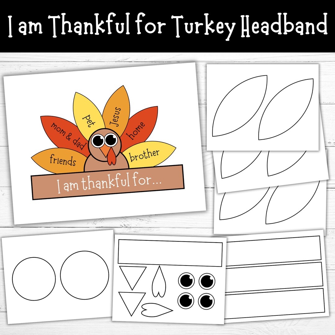 Free Printable Turkey Headband Template Free Printable Turkey Headband Template