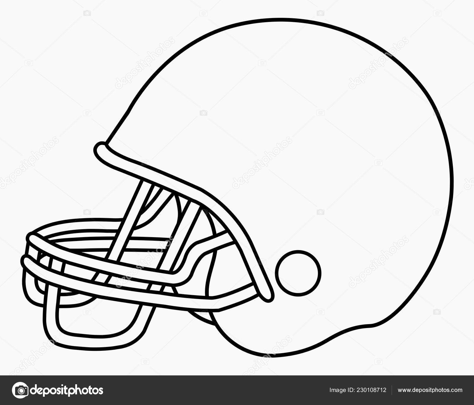 Vector Illustration American Football Helmet Plain Template Isolated White Background Stock Vector By luma art 230108712 Vector Illustration American Football Helmet Plain Template Isolated White Background Stock Vector By luma art 230108712