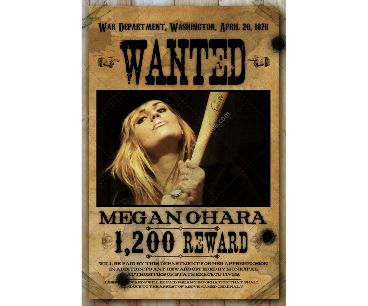 Wanted Poster Template Buy Woman Wanted Poster Wild West Western Grunge Character Blank Printable Old Wanted Poster 