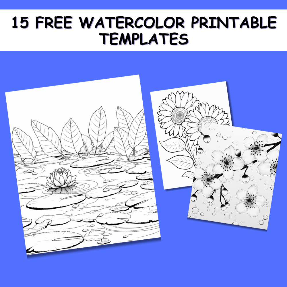 Free Printable Watercolor Templates Free Printable Watercolor Templates