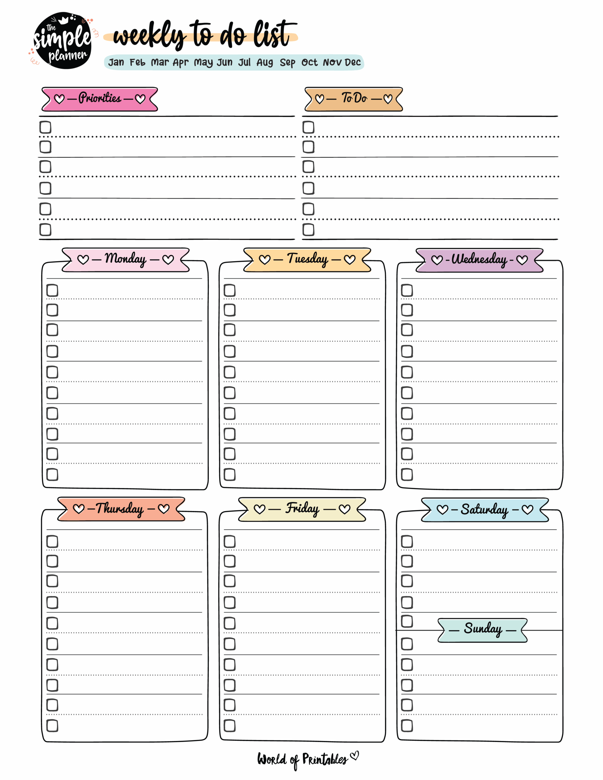 Printable Pretty To Do List Template Printable Pretty To Do List Template