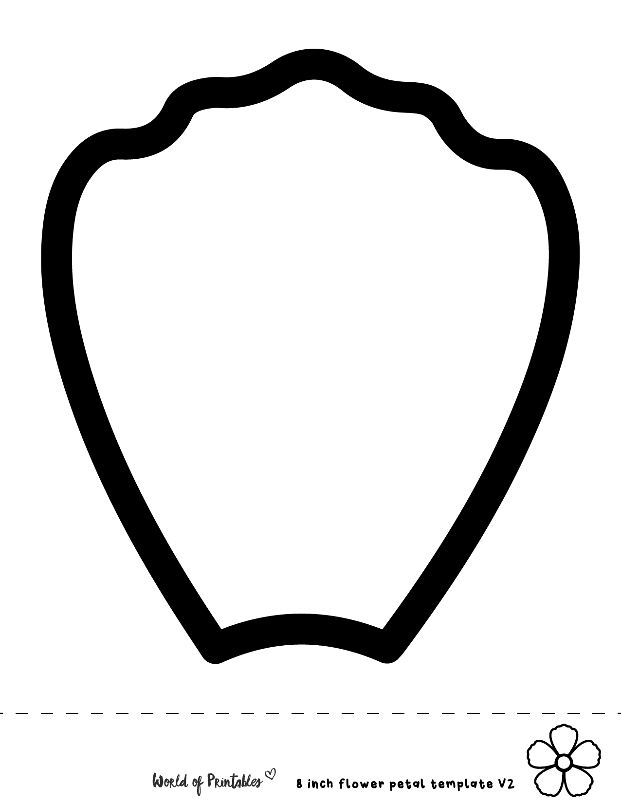 Printable Rose Petal Template Printable Rose Petal Template